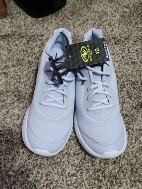 Athletic Works Lavender Lace-Up Memory Foam Sneakers